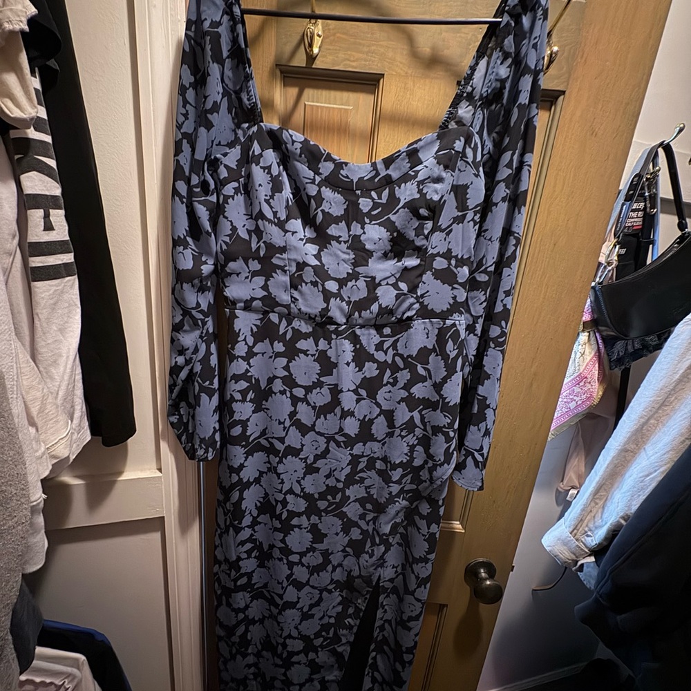 Abercrombie & Fitch Black and Blue Dress - Picture 3 of 5